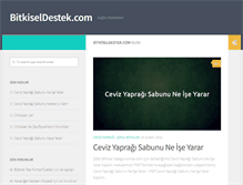 Tablet Screenshot of bitkiseldestek.com